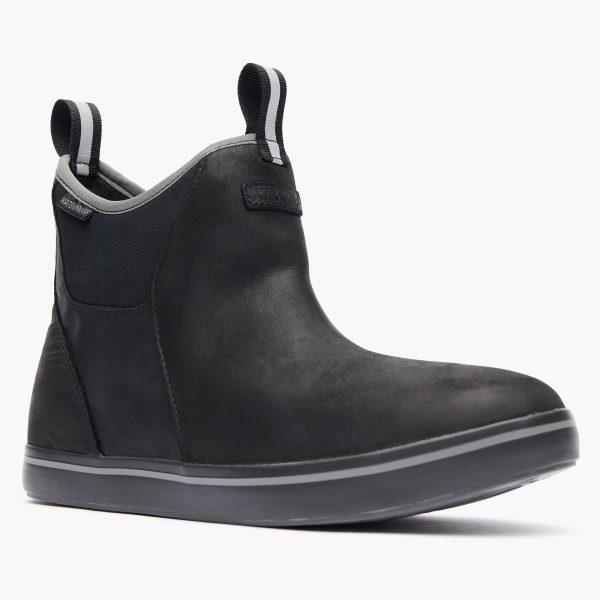 Women's Leather Ankle Deck Boot